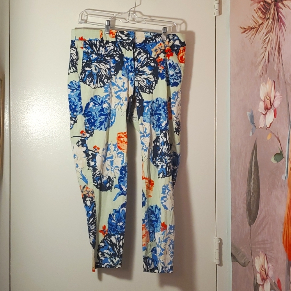 Floral J Crew Pants